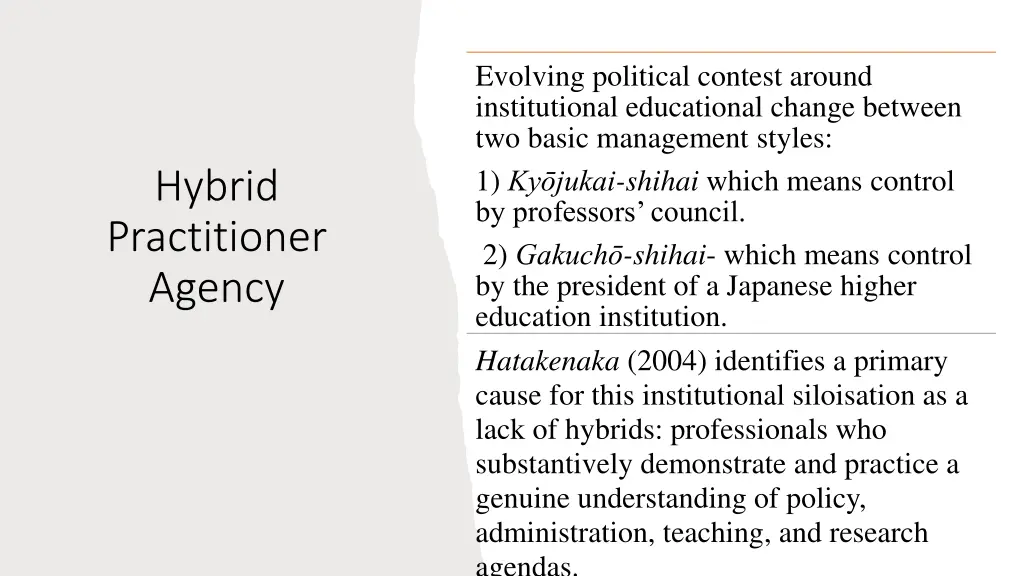 evolving political contest around institutional
