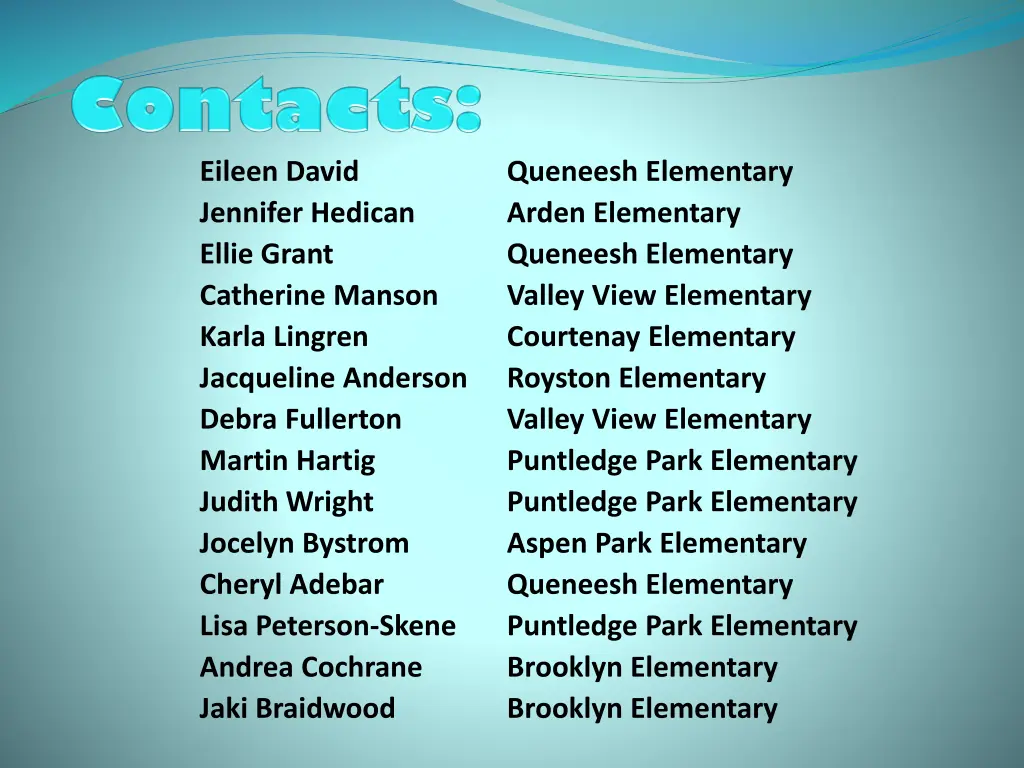 eileen david jennifer hedican ellie grant