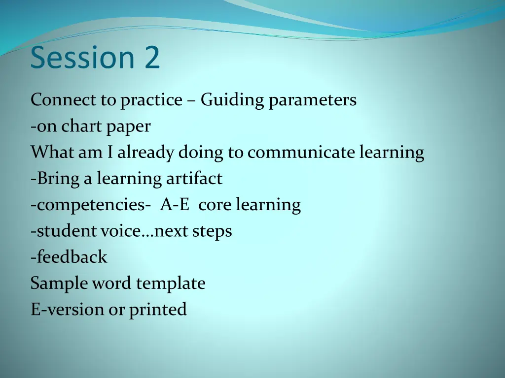 session 2