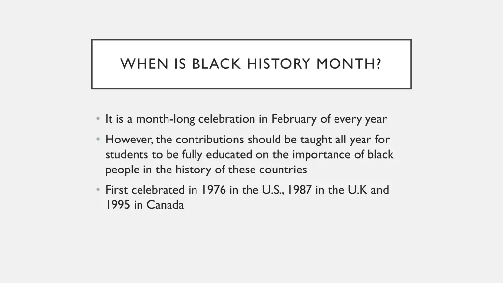 when is black history month