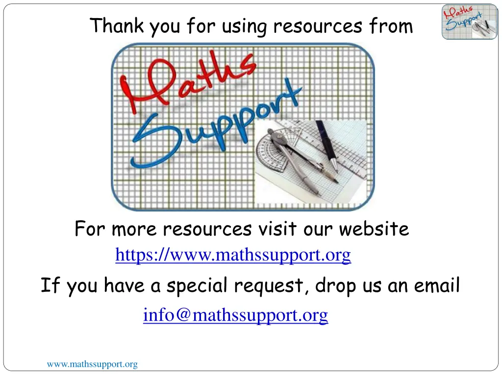 thank you for using resources from