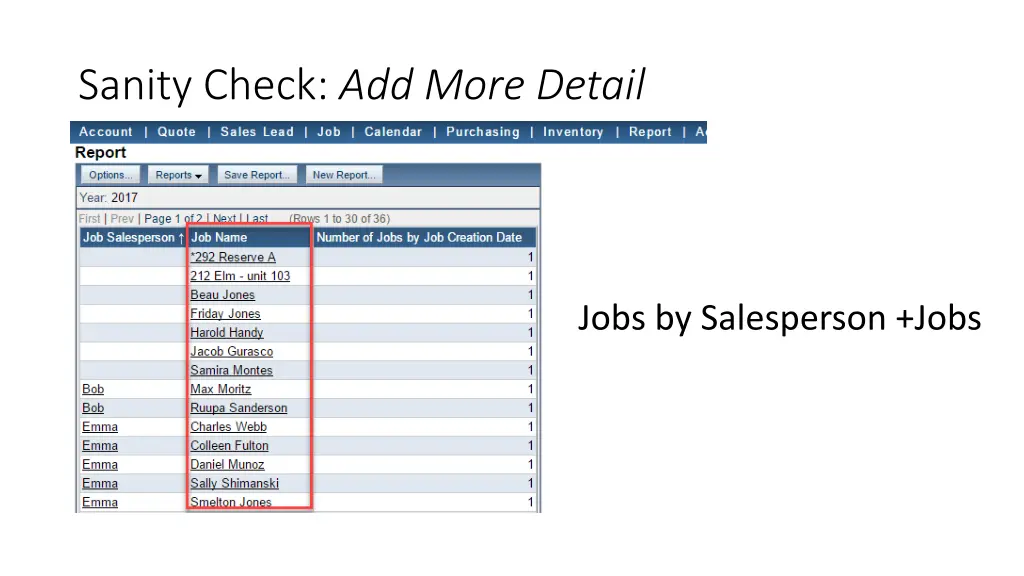 sanity check add more detail