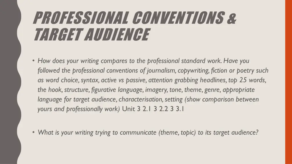 professional conventions target audience