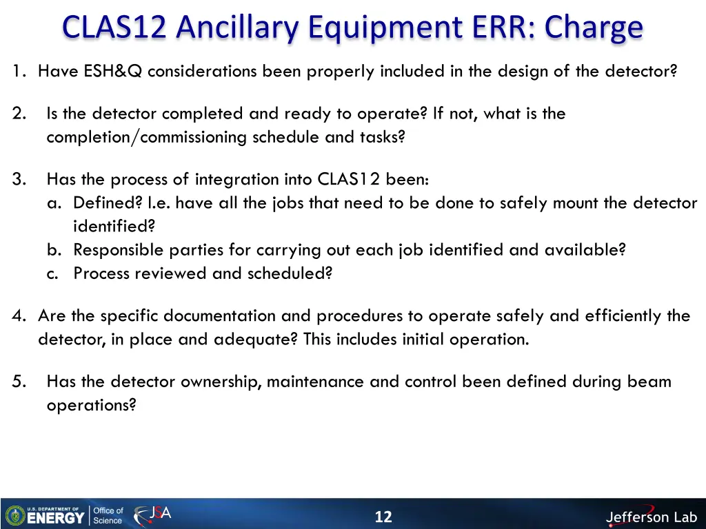 clas12 ancillary equipment err charge