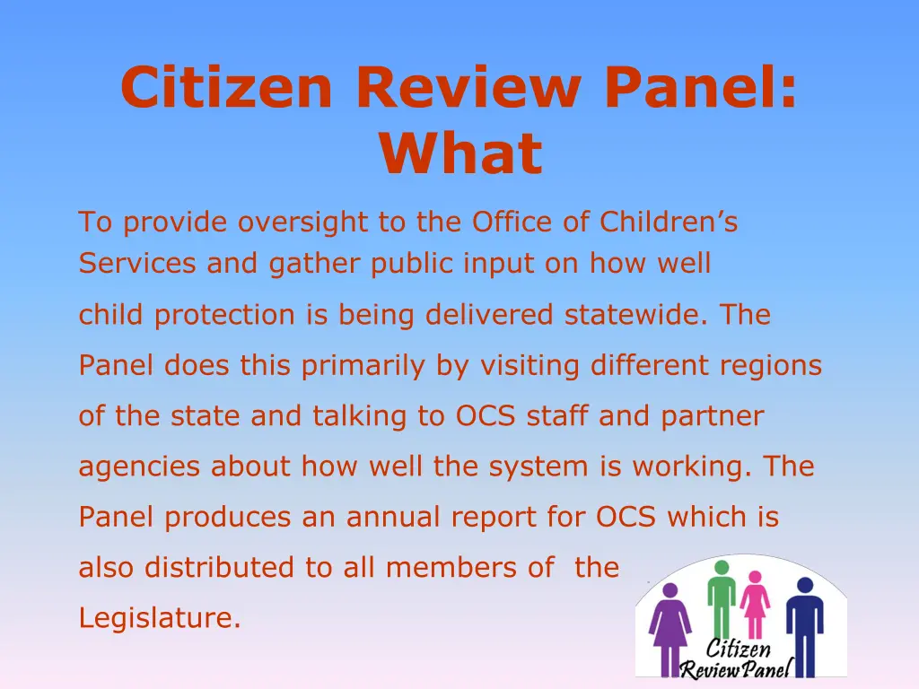 citizen review panel what