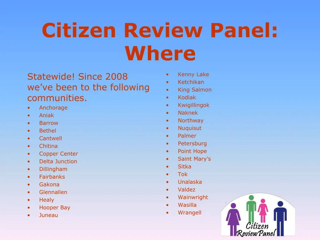 citizen review panel where