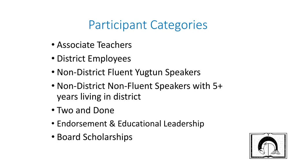 participant categories