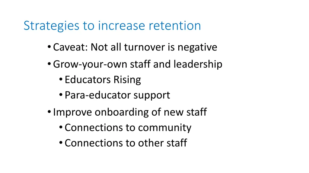 strategies to increase retention