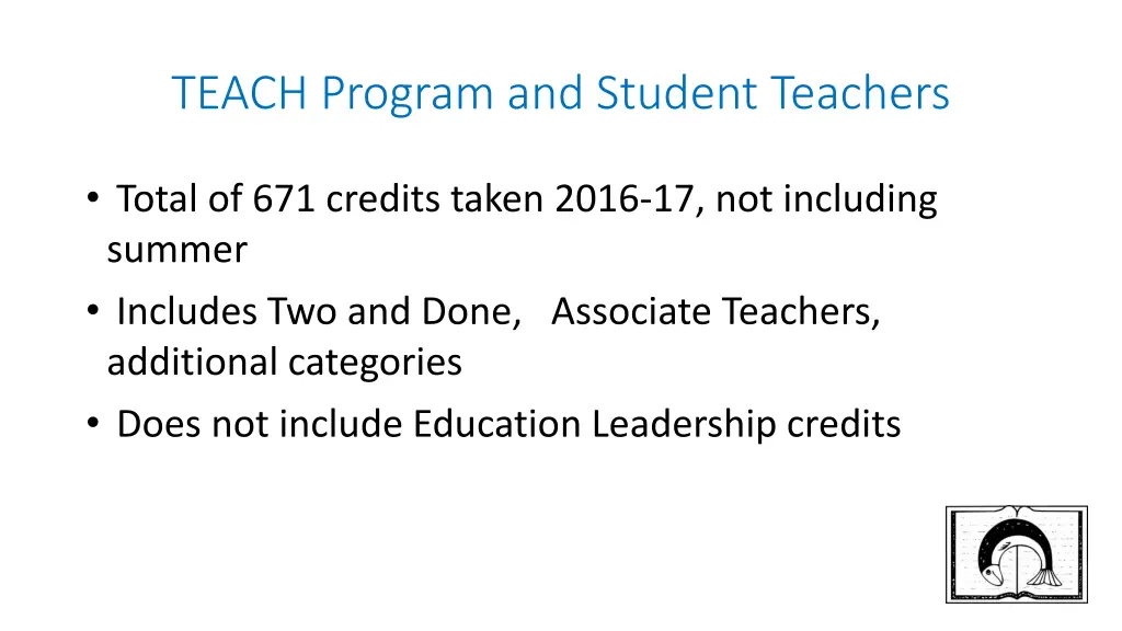 teach program and student teachers