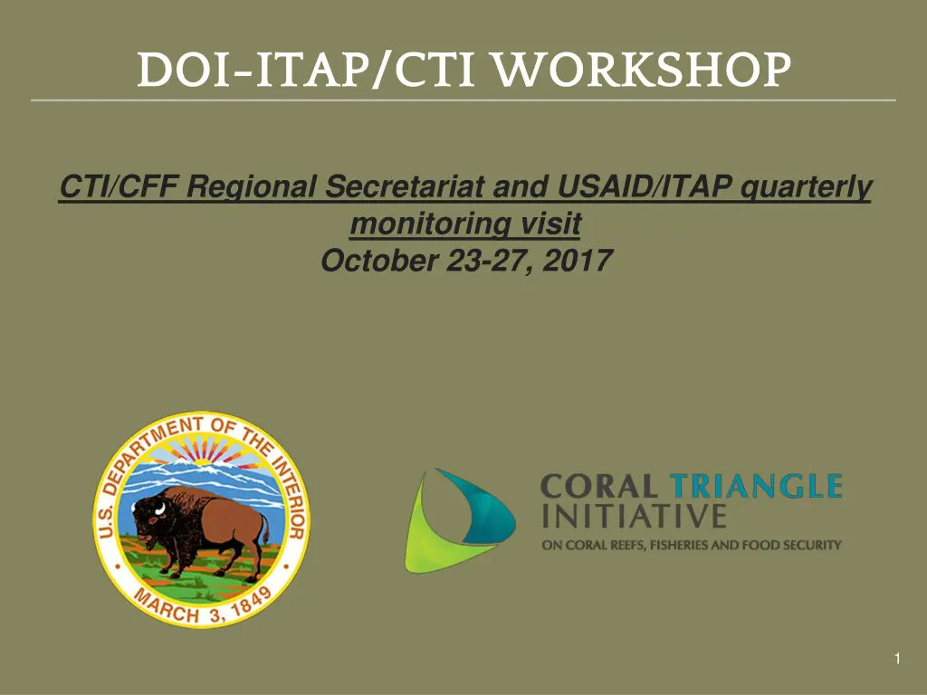 doi itap cti workshop