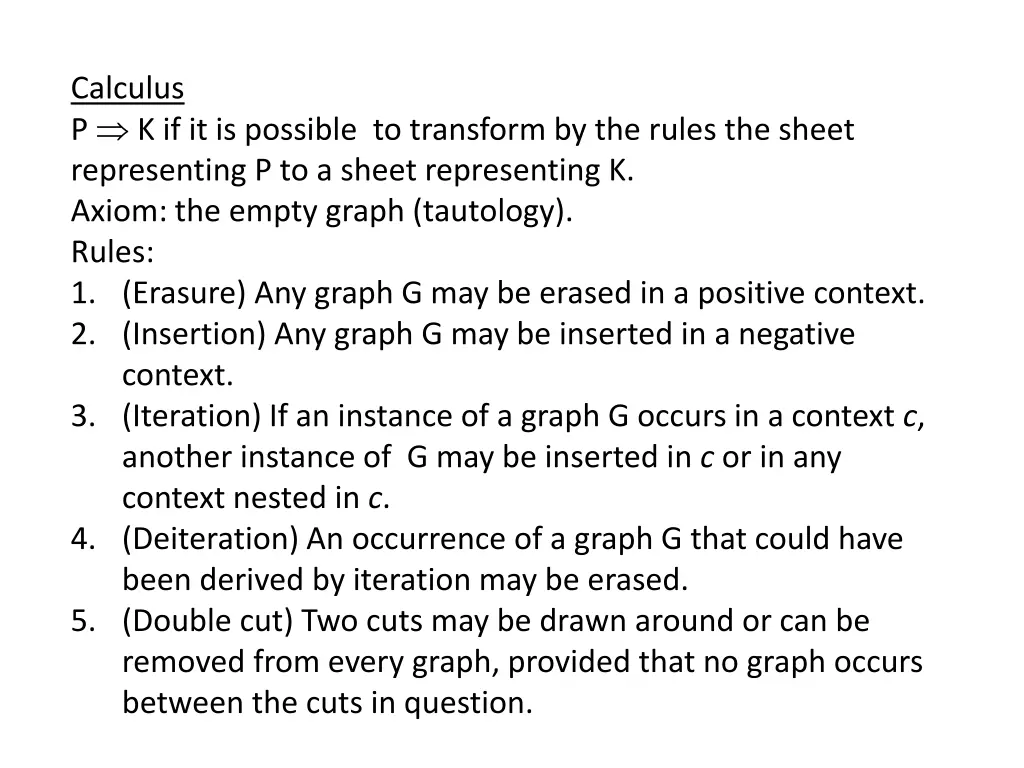 calculus p k if it is possible to transform