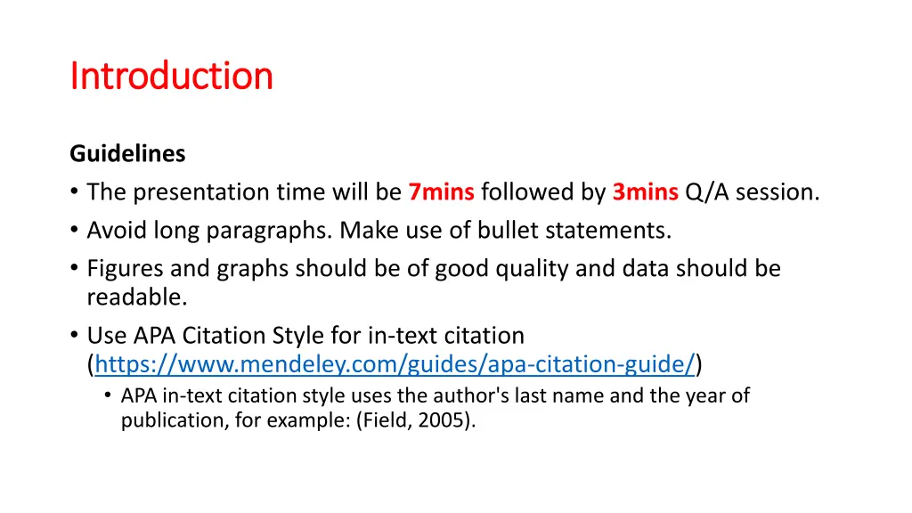 introduction introduction