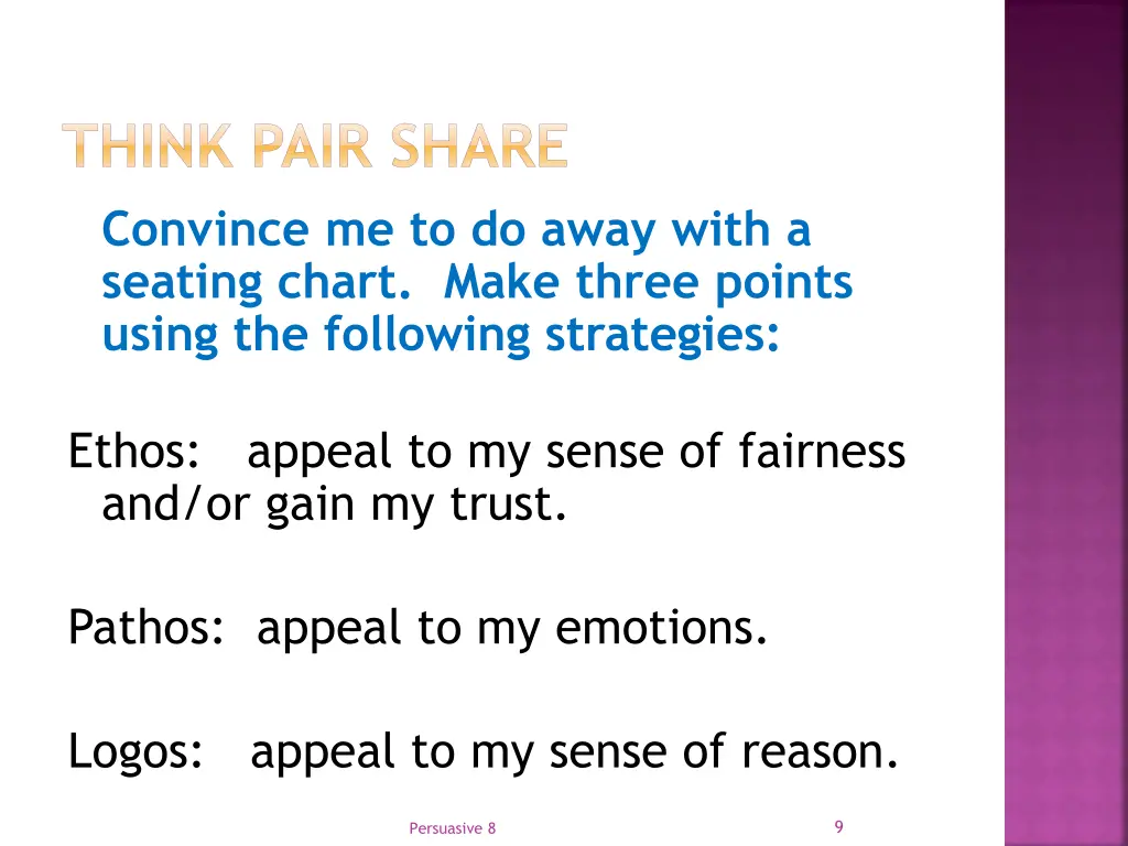 think pair share convince me to do away with
