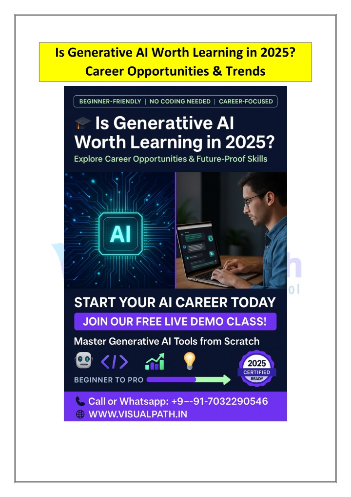 is generative ai worth learning in 2025 career