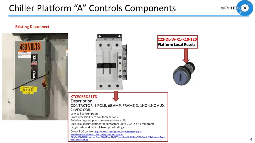 chiller platform a controls components