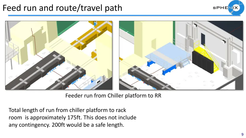 feed run and route travel path