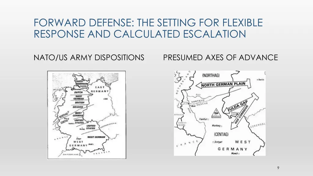 forward defense the setting for flexible response