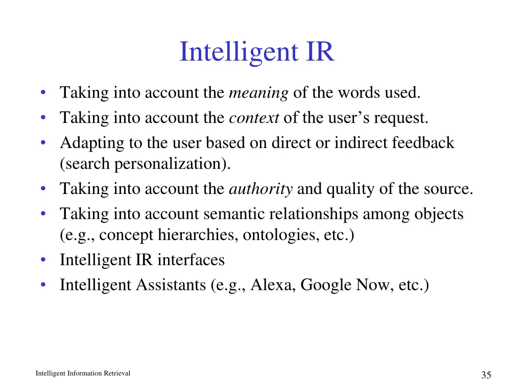 intelligent ir