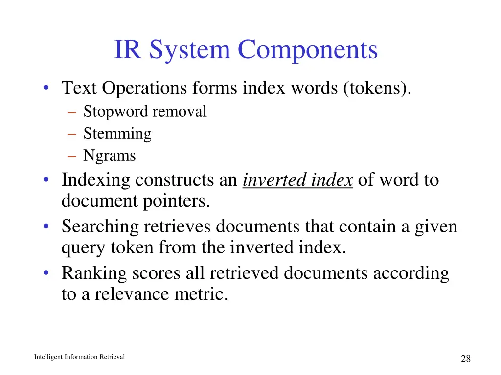 ir system components