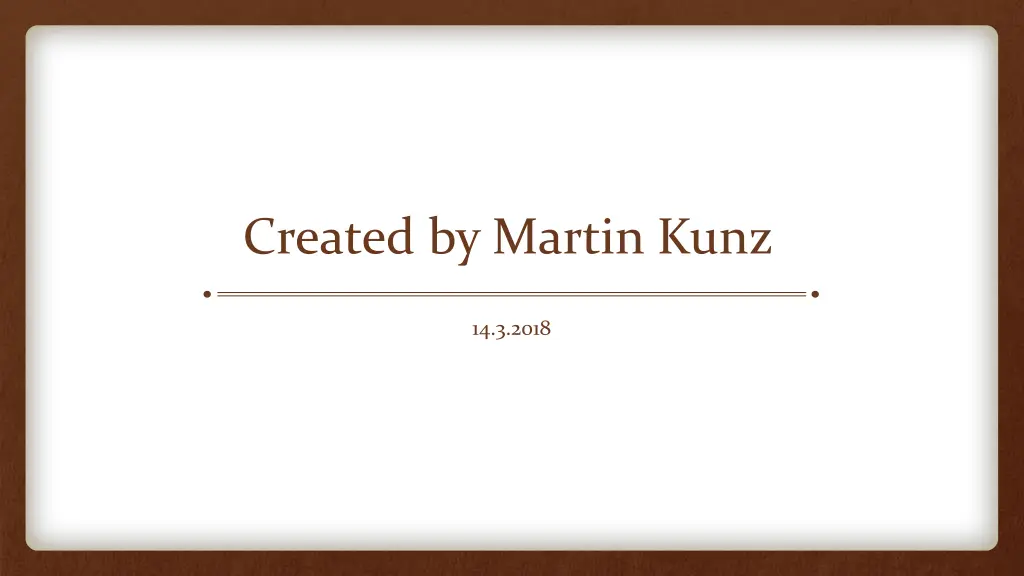 created by martin kunz