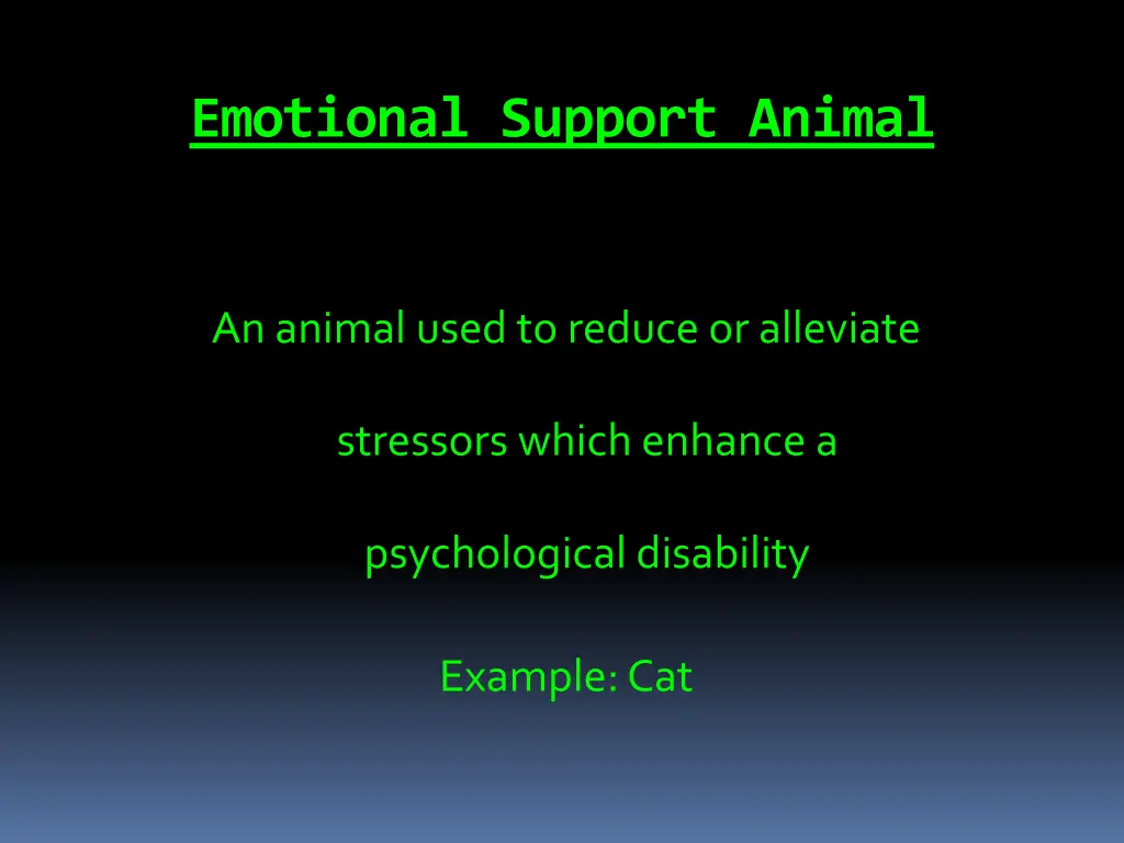 emotional support animal