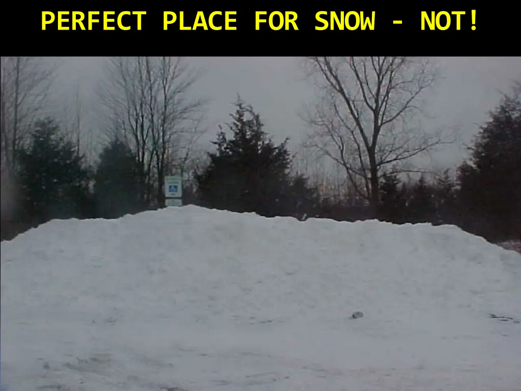 perfect place for snow not