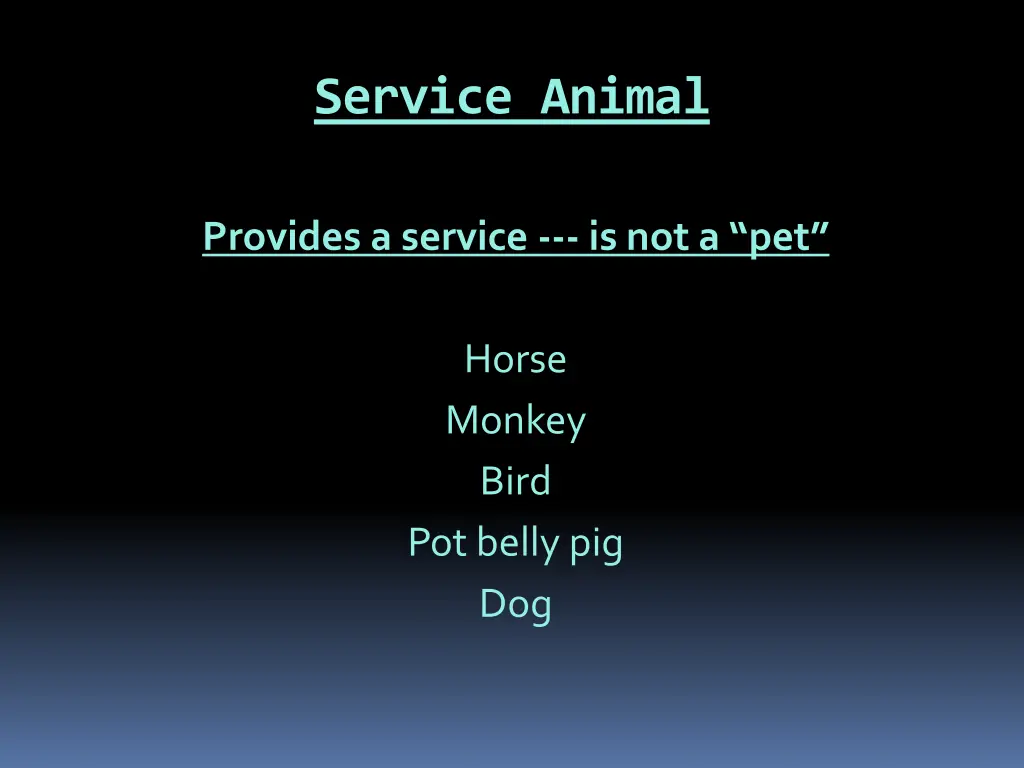 service animal