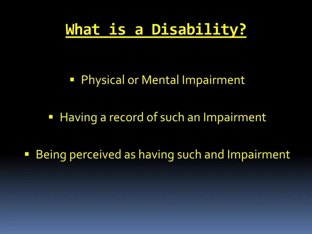 what is a disability