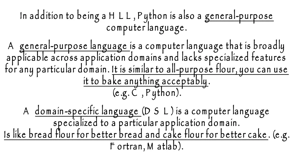 in addition to being a h l l p ython is also