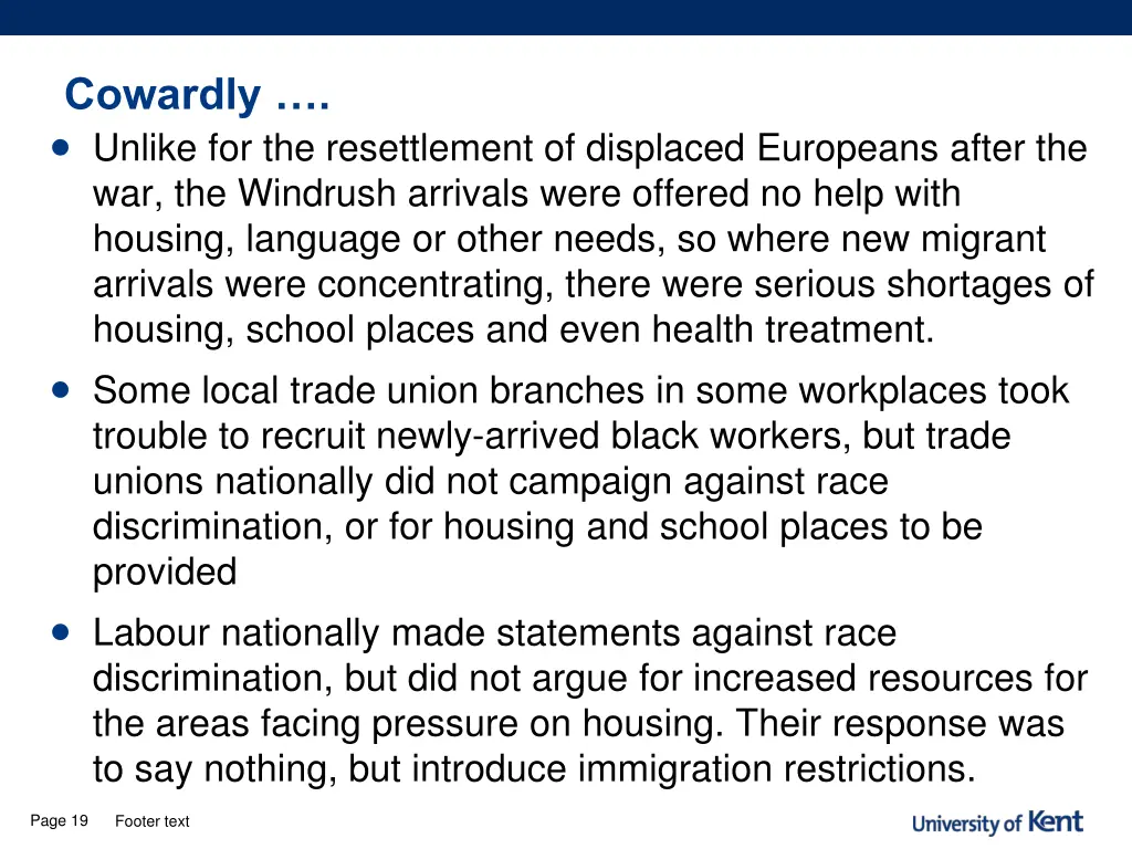 cowardly unlike for the resettlement of displaced