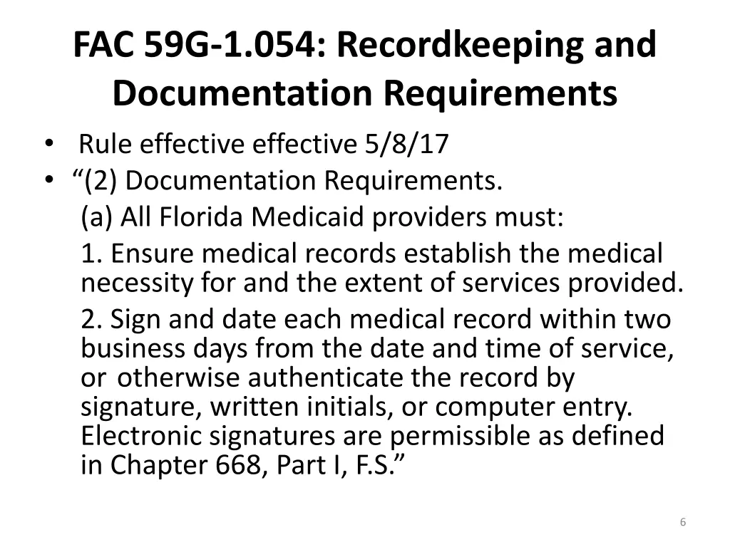 fac 59g 1 054 recordkeeping and documentation
