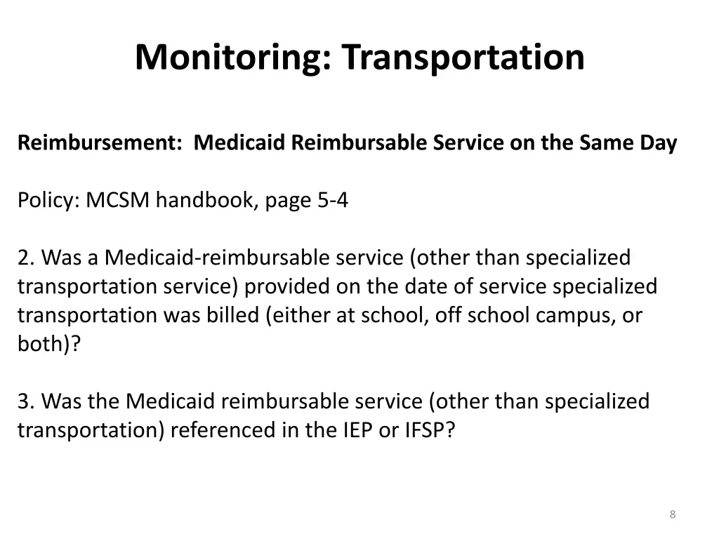monitoring transportation 1