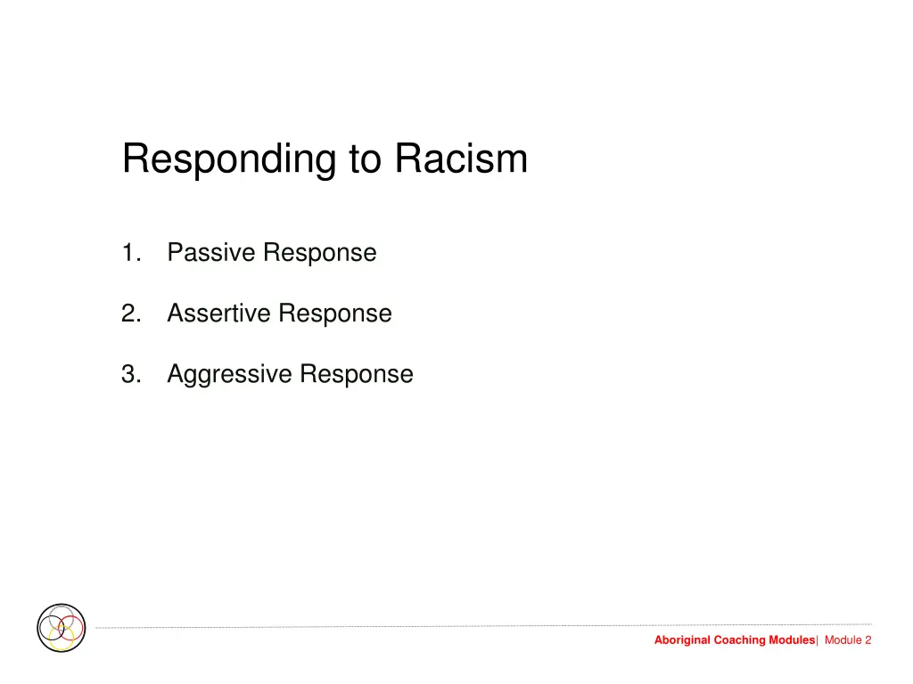 responding to racism