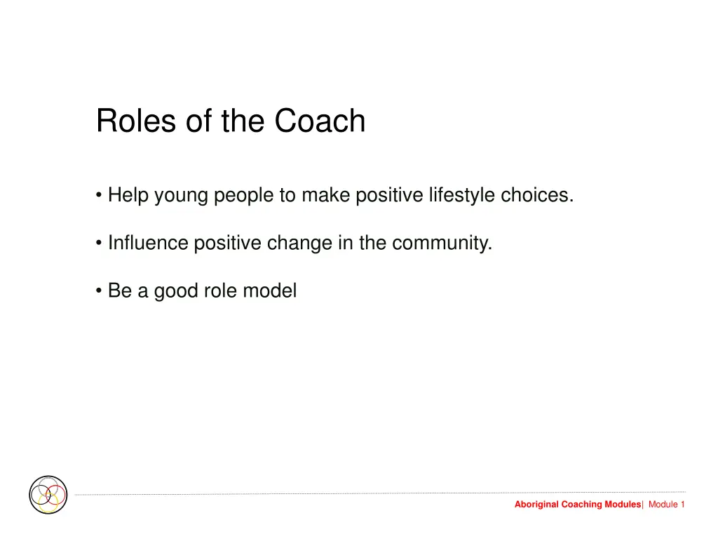 roles of the coach