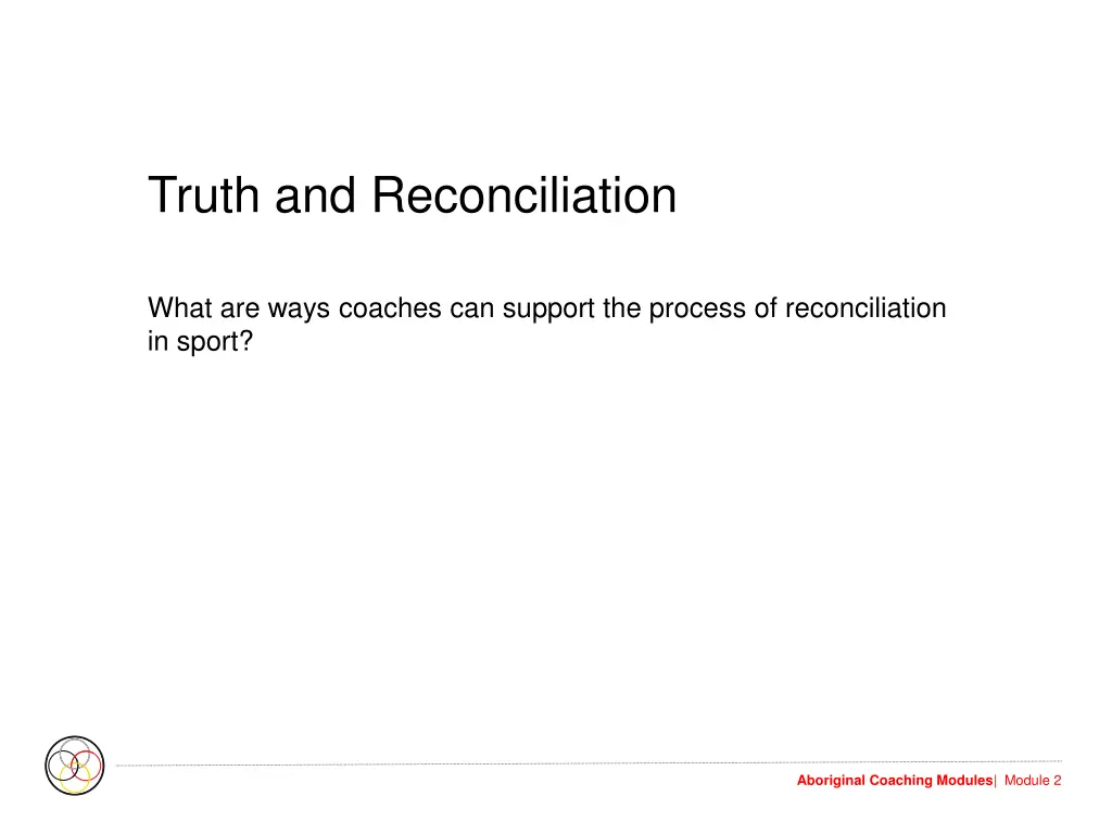 truth and reconciliation