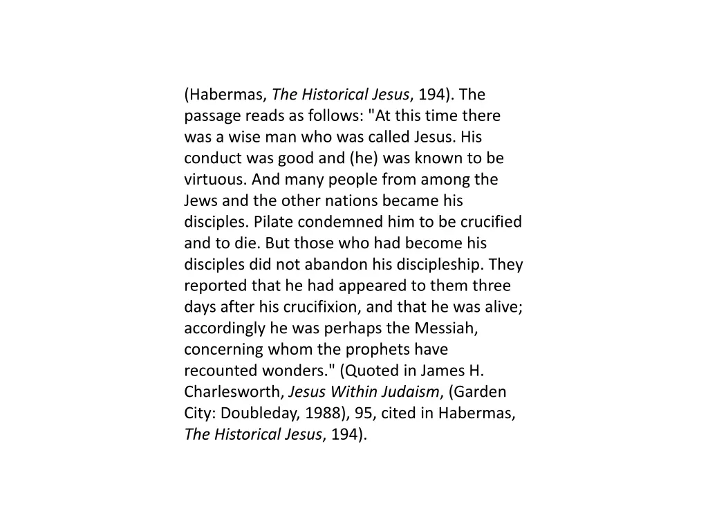 habermas the historical jesus 194 the passage