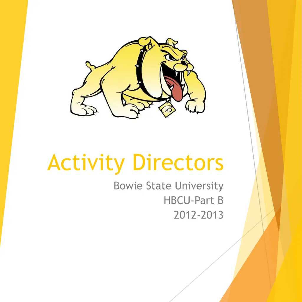 activity directors bowie state university