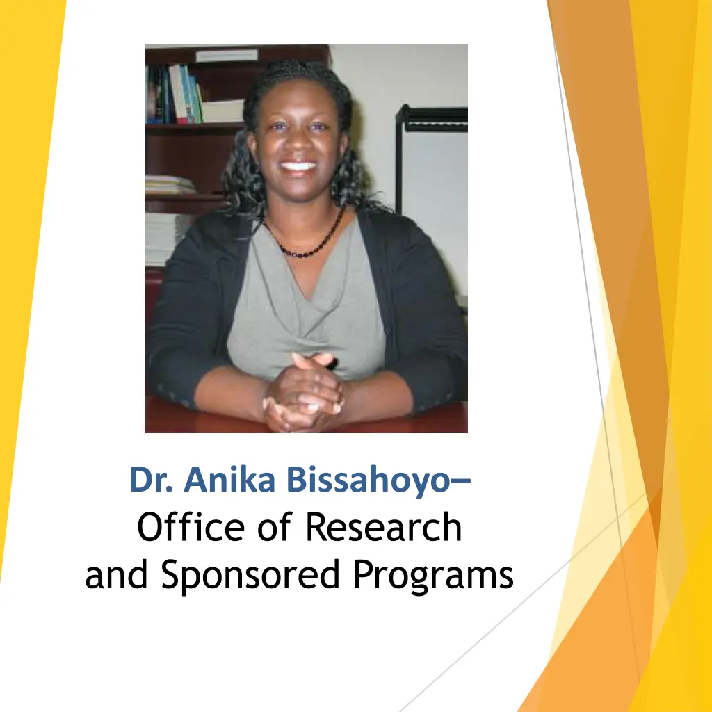 dr anika bissahoyo office of research