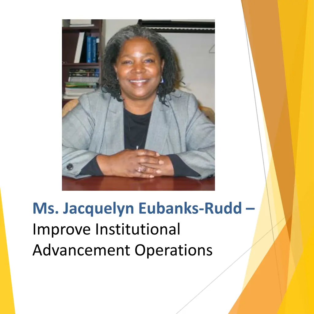 ms jacquelyn eubanks rudd improve institutional