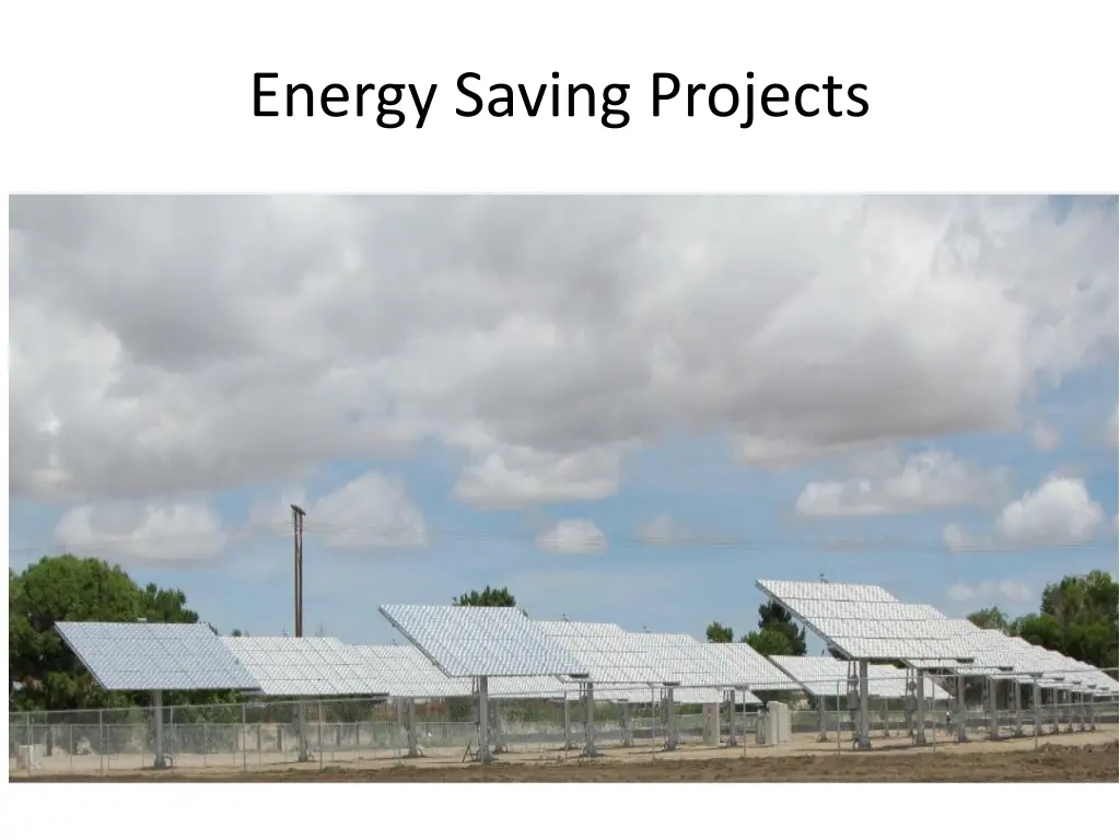 energy saving projects