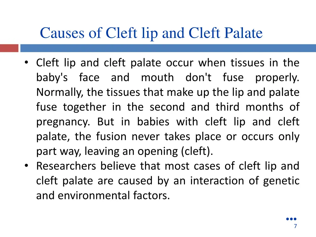 causes of cleft lip and cleft palate