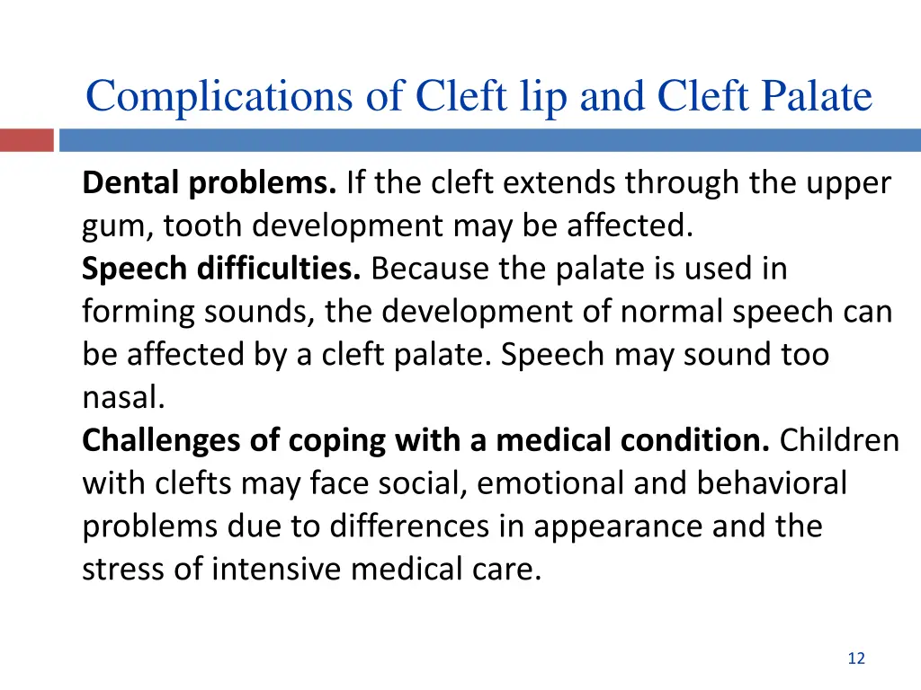 complications of cleft lip and cleft palate 1