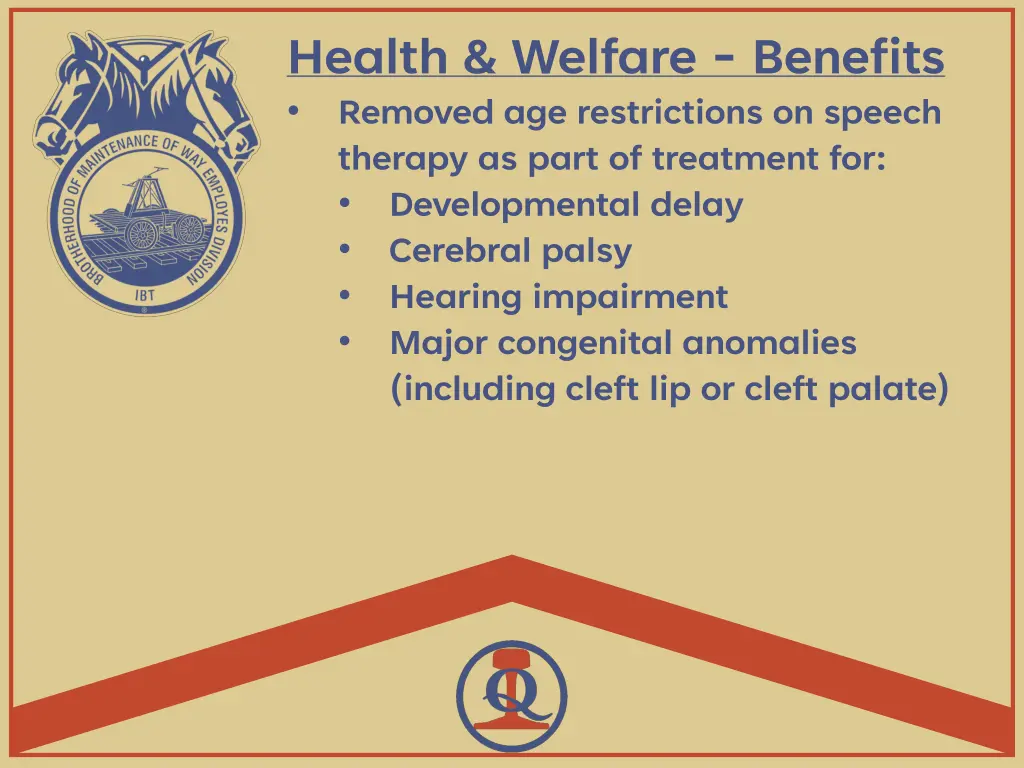health welfare benefits removed age restrictions
