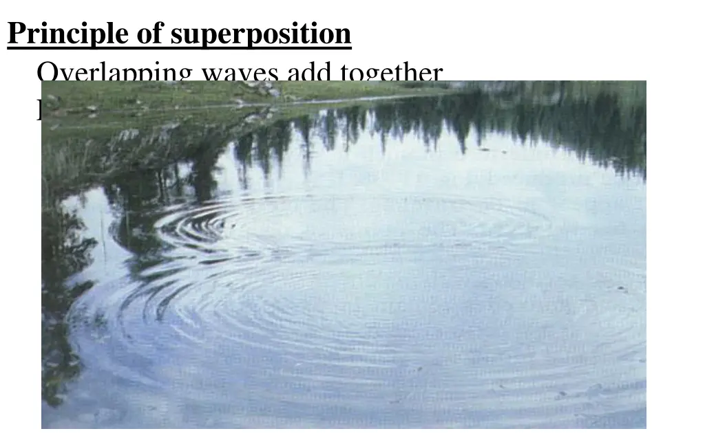 principle of superposition overlapping waves