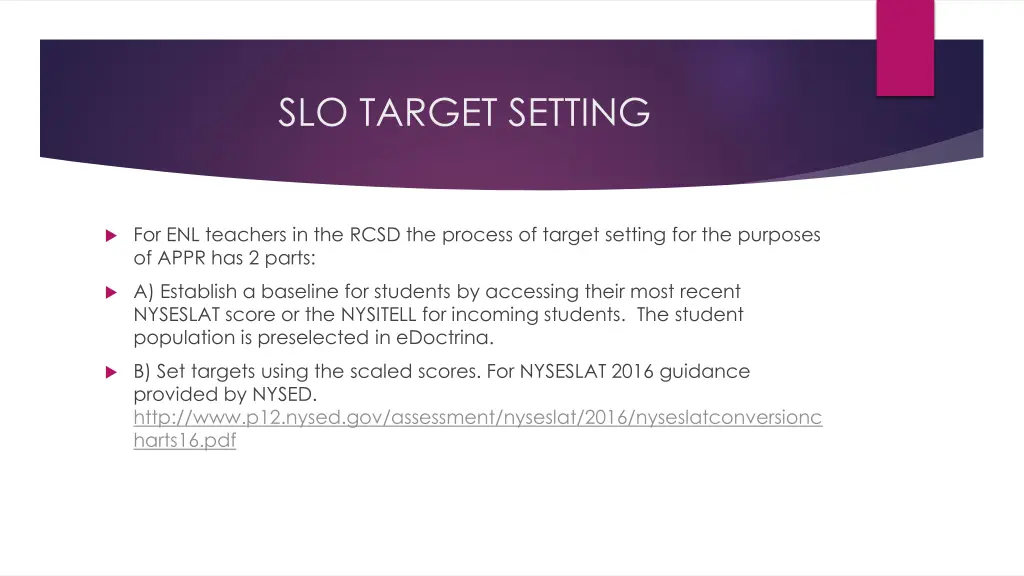 slo target setting