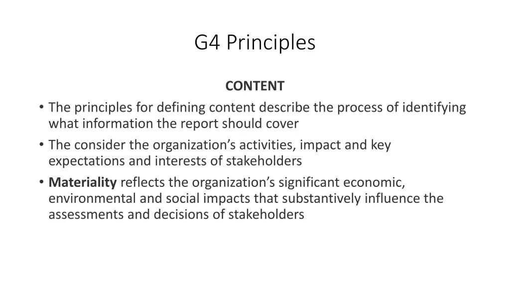 g4 principles