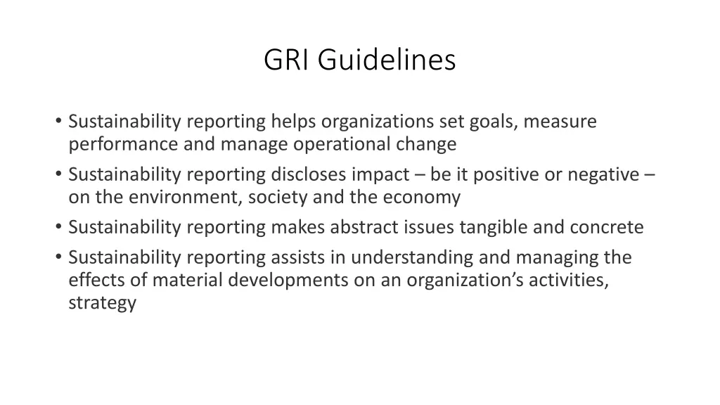 gri guidelines