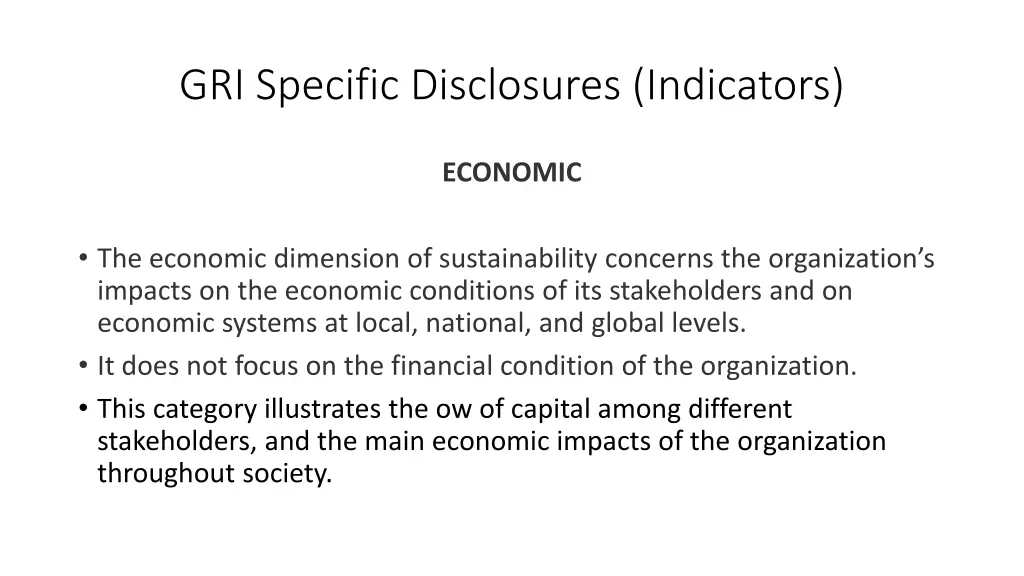 gri specific disclosures indicators 1