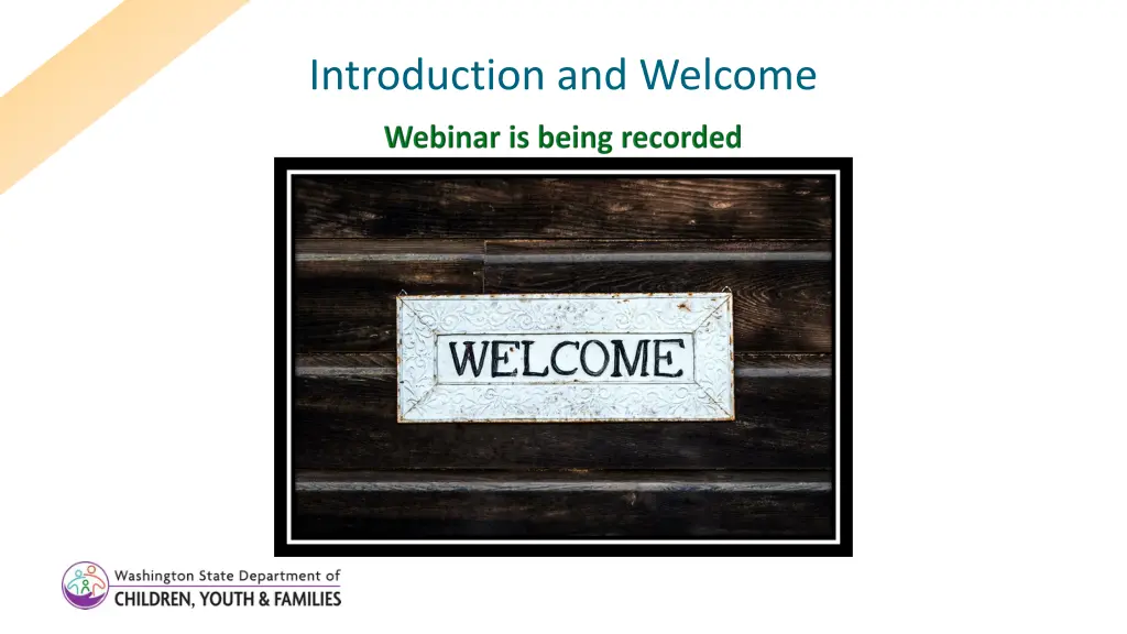 introduction and welcome