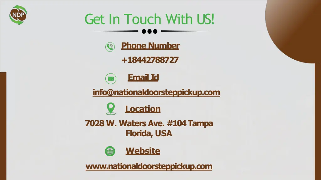 get in touch with us